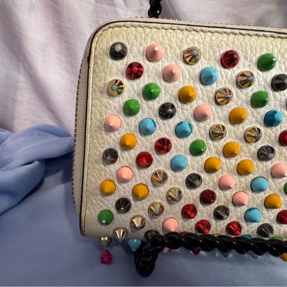 Christian Louboutin Multicolor Studded Wallet - Picture 3 of 9